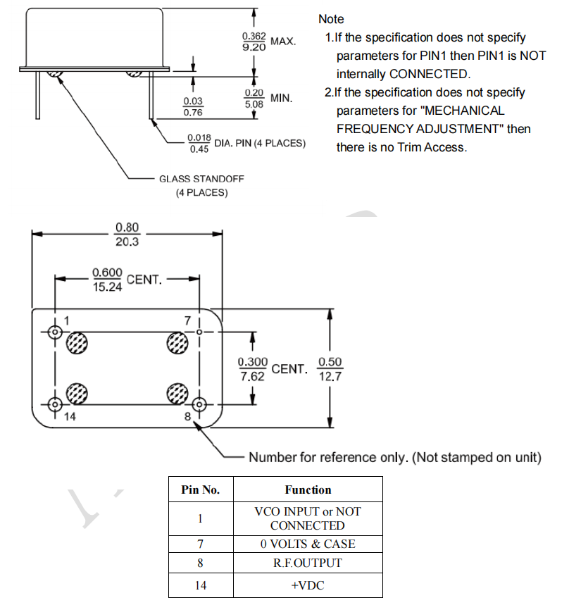 OCXO 20.4 x 12.8 x 11mm OCXO 20.4 x 12.8 x 11mm